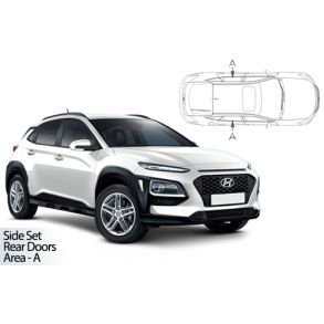 Solgardiner UV - Car Shades - HYUNDAI KONA 5-Drs rg. 2017-> (Kun til sideruder)