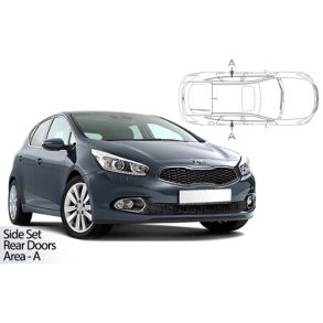 Solgardiner UV - Car Shades - KIA CEE'D 5-Drs 2012-2018 (Kun til sideruder)