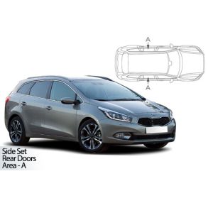 Solgardiner UV - Car Shades - KIA CEE'D ESTATE 2012-2018 (Kun til sideruder)