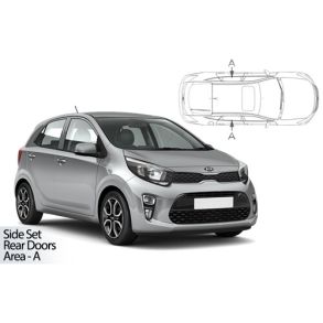 Solgardiner UV - Car Shades - KIA PICANTO 5-Drs 2017-> (Kun til sideruder)