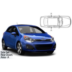 Solgardiner UV - Car Shades - KIA RIO 5-Drs 2011-2017 (Kun til sideruder)