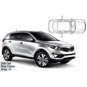 Solgardiner UV - Car Shades - KIA SPORTAGE 2010-2015 (Kun til sideruder)