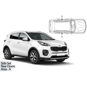 Solgardiner UV - Car Shades - KIA SPORTAGE 5-Drs 2015-2019 (Kun til sideruder)