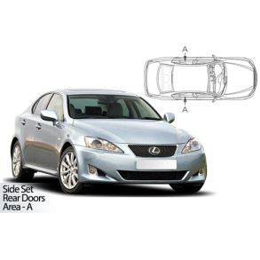 Solgardiner UV - Car Shades - EXUS IS 4-Drs 2005-2012 (Kun til sideruder)