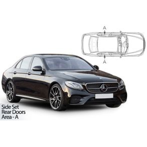 Solgardiner UV - Car Shades - MERCEDES E CLASS 4DR 2016-> (Kun til sideruder)