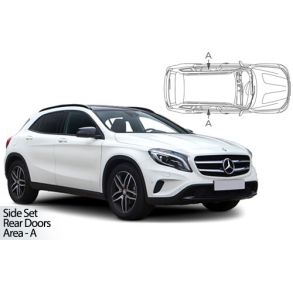 Solgardiner UV - Car Shades - MERCEDES-BENZ GLA (X156) 5-Drs 2014-> (Kun til sideruder)