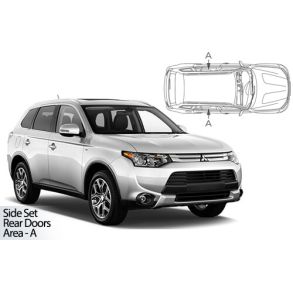 Solgardiner UV - Car Shades - MITSUBISHI OUTLANDER 5-Drs 2013-2021 (Kun til sideruder)