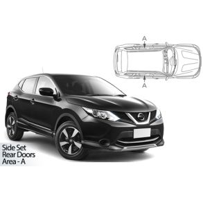 Solgardiner UV - Car Shades - Nissan Qashqai rg. 2013-2021 (Kun til sideruder)