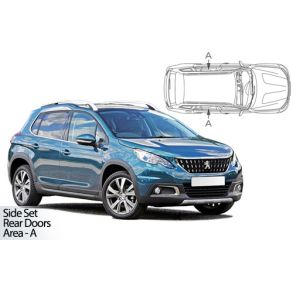 Solgardiner UV - Car Shades - PEUGEOT 2008 5-Drs 2013-2019 (Kun til sideruder)