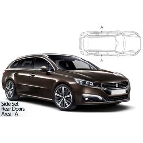 Solgardiner UV - Car Shades - PEUGEOT 508 ESTATE 2011-2018 (Kun til sideruder)