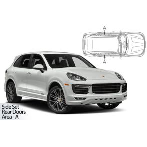 Solgardiner UV - Car Shades - PORSCHE CAYENNE 5-Drs 2011-2017 (Kun til sideruder)