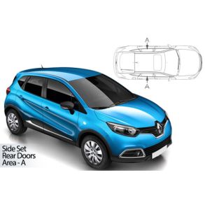Solgardiner UV - Car Shades - RENAULT CAPTUR 5-Drs 2013-2019 (Kun til sideruder)