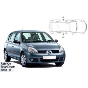 Solgardiner UV - Car Shades - RENAULT CLIO 5-Drs 1998-2005 (Kun til sideruder)