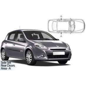 Solgardiner UV - Car Shades - RENAULT CLIO (MKIII) 5-Drs 2005-2013 (Kun til sideruder)