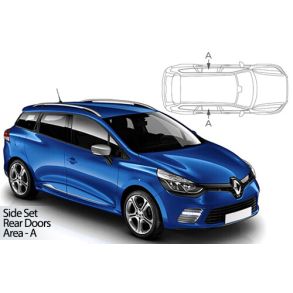 Solgardiner UV - Car Shades - RENAULT CLIO Stationcar 2013-2019 (Kun til sideruder)