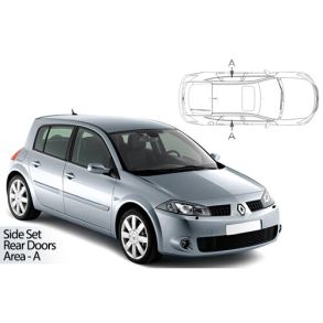 Solgardiner UV - Car Shades - RENAULT MEGANE 5-Drs 2002-2008 (Kun til sideruder)