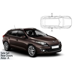 Solgardiner UV - Car Shades - RENAULT MEGANE EST 2008-2016 (Kun til sideruder)
