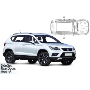 Solgardiner UV - Car Shades - SEAT ATECA 5-Drs 2016-> (Kun til sideruder)