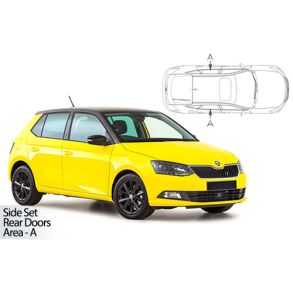 Solgardiner UV - Car Shades - SKODA FABIA 5-Drs 2015-> (Kun til sideruder)