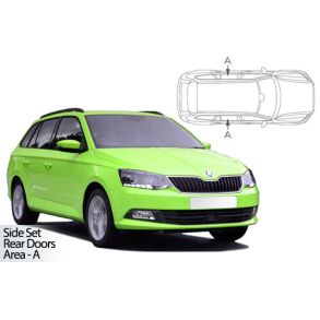 Solgardiner UV - Car Shades - SKODA FABIA ESTATE 2014-2021 (Kun til sideruder)