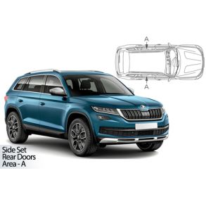 Solgardiner UV - Car Shades - SKODA KODIAQ 5-Drs 2016-> (Kun til sideruder)