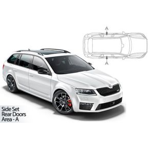 Solgardiner UV - Car Shades - Skoda Octavia Stationcar 2013-2019 (Kun til sideruder)