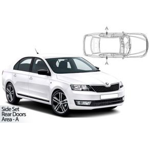 Solgardiner UV - Car Shades - SKODA RAPID LIFTBACK 2012-2019 (Kun til sideruder)