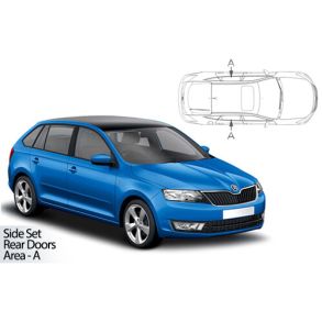 Solgardiner UV - Car Shades - SKODA RAPID SPACEBACK 2012-2019 (Kun til sideruder)