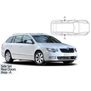 Solgardiner UV - Car Shades - SKODA SUPERB ESTATE 2009-2015 (Kun til sideruder)