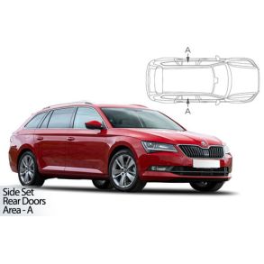 Solgardiner UV - Car Shades - SKODA SUPERB ESTATE 2015-2024 (Kun til sideruder)