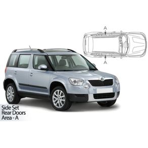 Solgardiner UV - Car Shades - SKODA YETI 2009-2017 (Kun til sideruder)