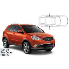 Solgardiner UV - Car Shades - SSANGYONG KORANDO 5-Drs 2010-2019 (Kun til sideruder)