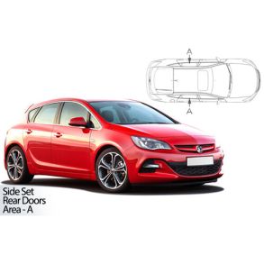 Solgardiner UV - Car Shades - Opel ASTRA 5-Drs 2010-2015 (Kun til sideruder)