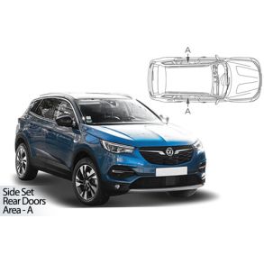 Solgardiner UV - Car Shades - Opel GRANDLAND 2017-> (Kun til sideruder)
