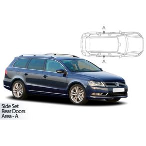 Solgardiner UV - Car Shades - VW Passat Stationcar 2012-2015 (Kun til sideruder)
