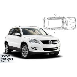 Solgardiner UV - Car Shades - VW TIGUAN 2008-2016 (Kun til sideruder)