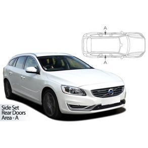 Solgardiner UV - Car Shades - VOLVO V60 ESTATE 2010-2018 (Kun til sideruder)