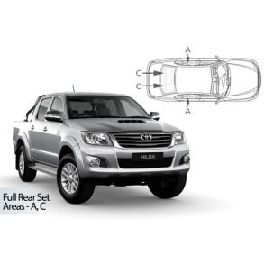 Solgardiner UV - Car Shades - Toyota Hilux Double Cab 4-Drs rg. 2015->