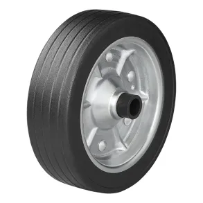 Reservehjul med stor metalflg til nsehjul 220x65 mm - Med massiv gummidk - Brevene 300 kg.