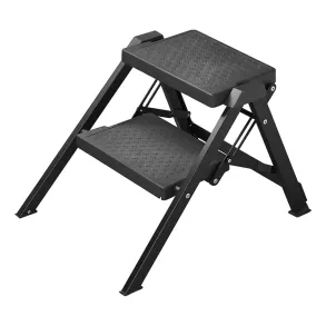 Trappetrin dobbelt foldbar - Robust & kraftig aluminium konstruktion - B�reevne 150 kg