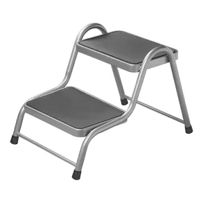 Trappetrin Dobbelt - Robust & kraftig stl konstruktion - Breevne 150 kg