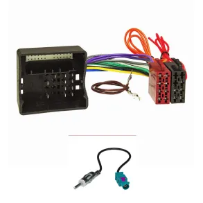 Isostik Med Antenne adapter & Quadlock Audio 20/30 16-pol ISO - Mercedes / Smart rg. 2004->