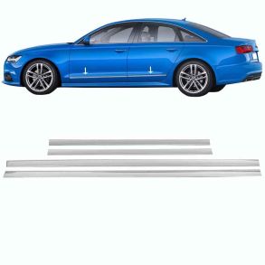 Sidelister - Audi A6 RG. 2012-2019  - 4 stk. Rustfri stl krom