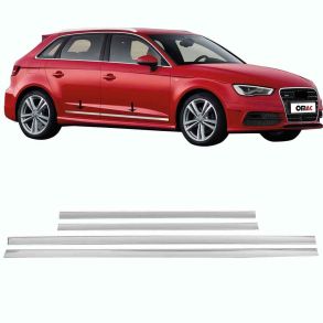 Sidelister - Audi A4 RG. 2007-2020 - 4 stk. Rustfri stl krom