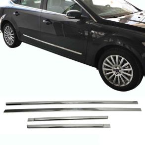 Sidelister - Dacia Duster Sandero 2010-2012 - 4 stk. Rustfri stl krom