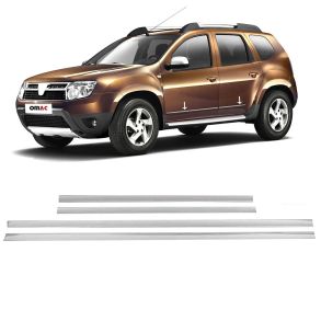 Sidelister - Dacia Duster 2010-2012  - 4 stk. Rustfri stl krom