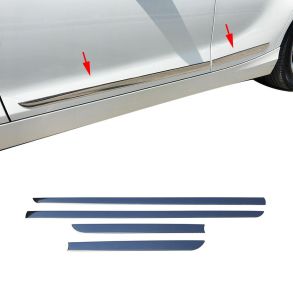 Sidelister - Ford Fiesta VII 2017-> Hatchback 5-drs - 4 stk. Rustfri stl krom