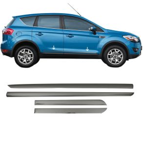 Sidelister - Ford Kuga 2008-2012 - 4 stk. Rustfri stl mrk krom