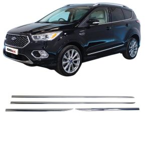 Sidelister - Ford Kuga 2013-2019 - 4 stk. Rustfri stl krom