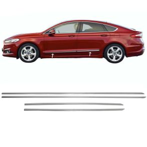 Sidelister - Ford Mondeo 2014-2020 - 4 stk. Rustfri stl krom